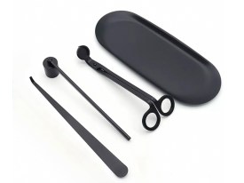 Kit de bandejas y accesorios metal para enceder velas